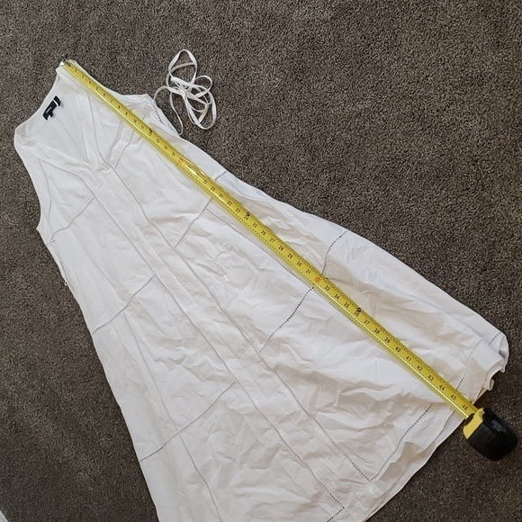 Theory Women Ladder Eyelet Sleeveless Midi Dress sz 6 - Picture 10 of 13